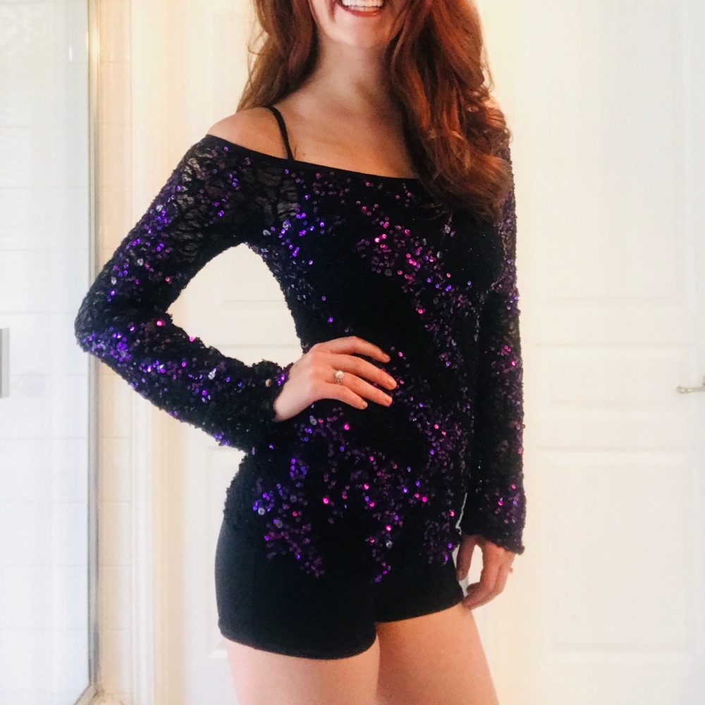 Purple dance costume
